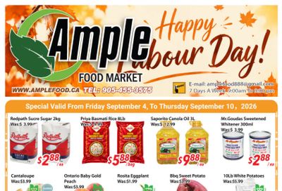Ample Food Market (Brampton) Flyer September 4 to 10