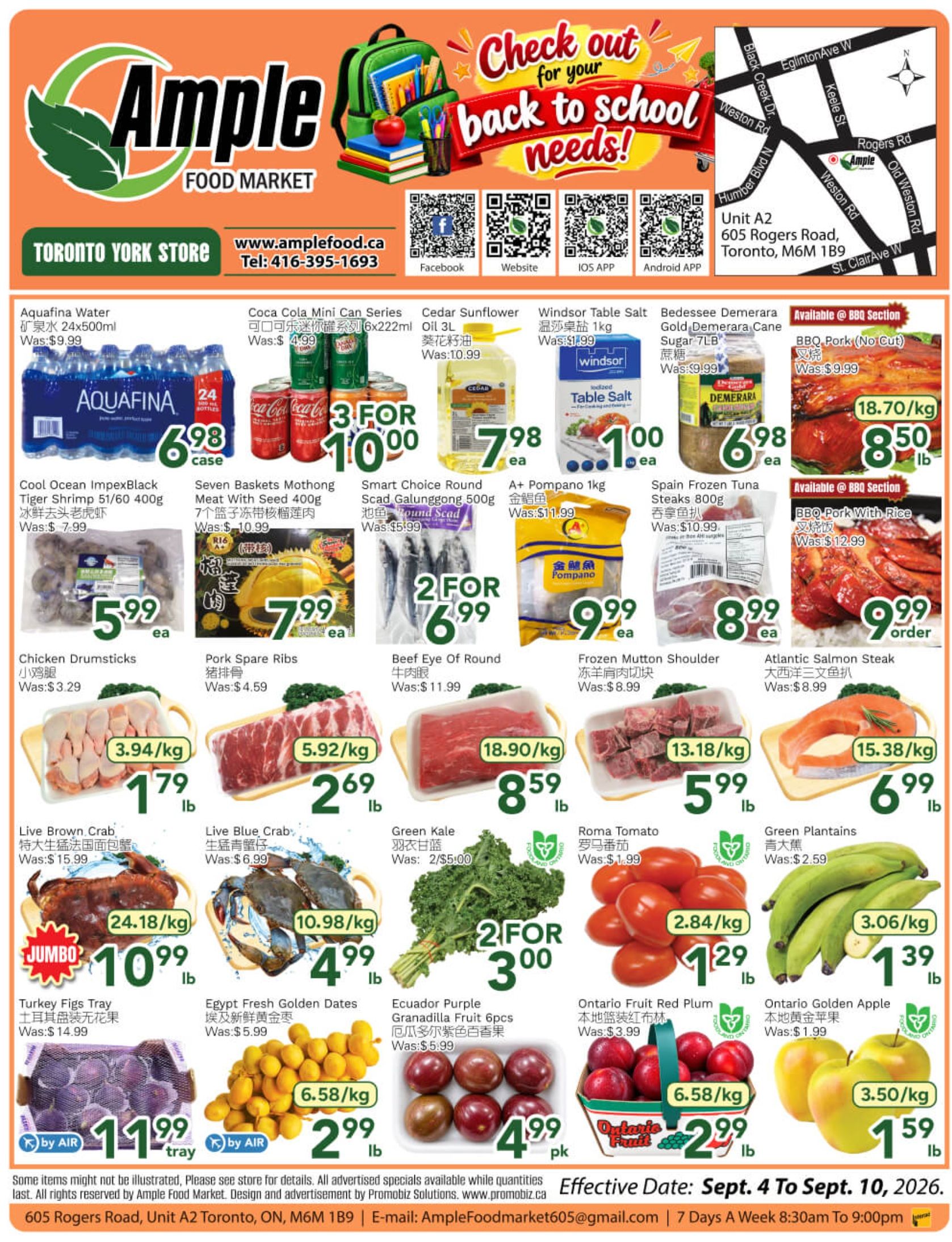 Ample Food Market (North York) Flyer September 4 to 10