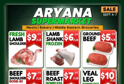 Aryana Supermarket (London) Flyer September 4 to 7