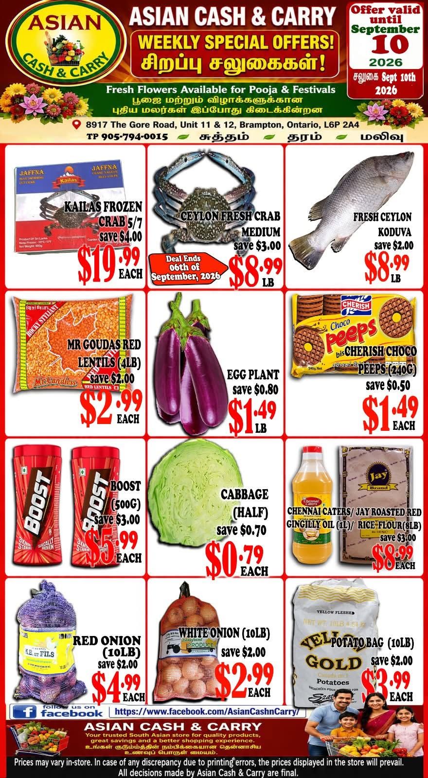 Asian Cash & Carry Flyer September 4 to 10
