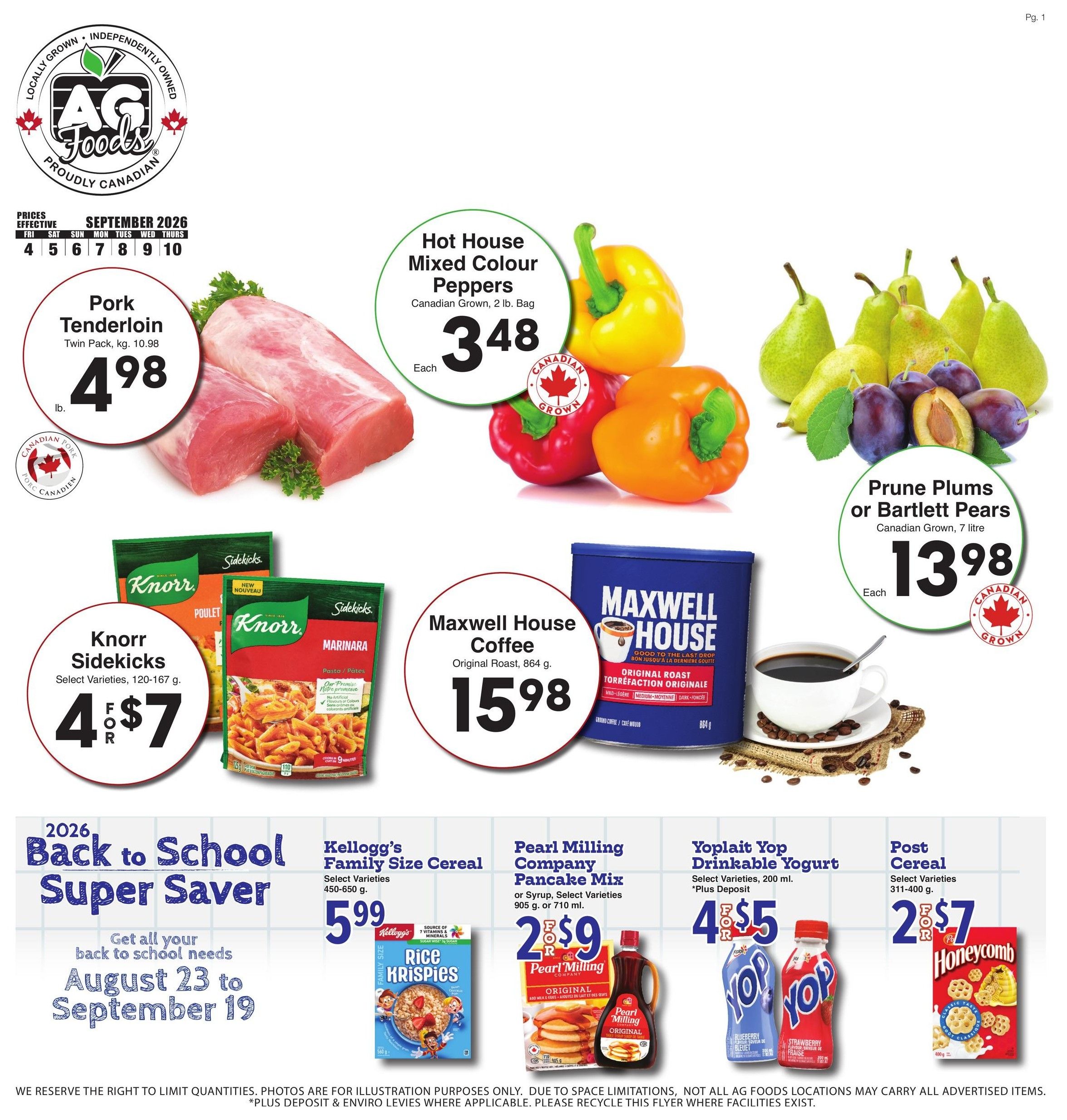 AG Foods Flyer September 4 to 10