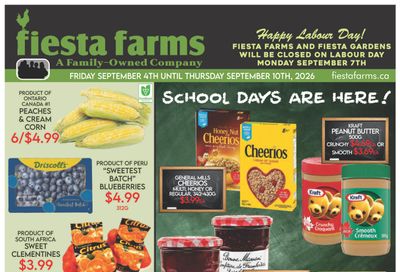 Fiesta Farms Flyer September 4 to 10