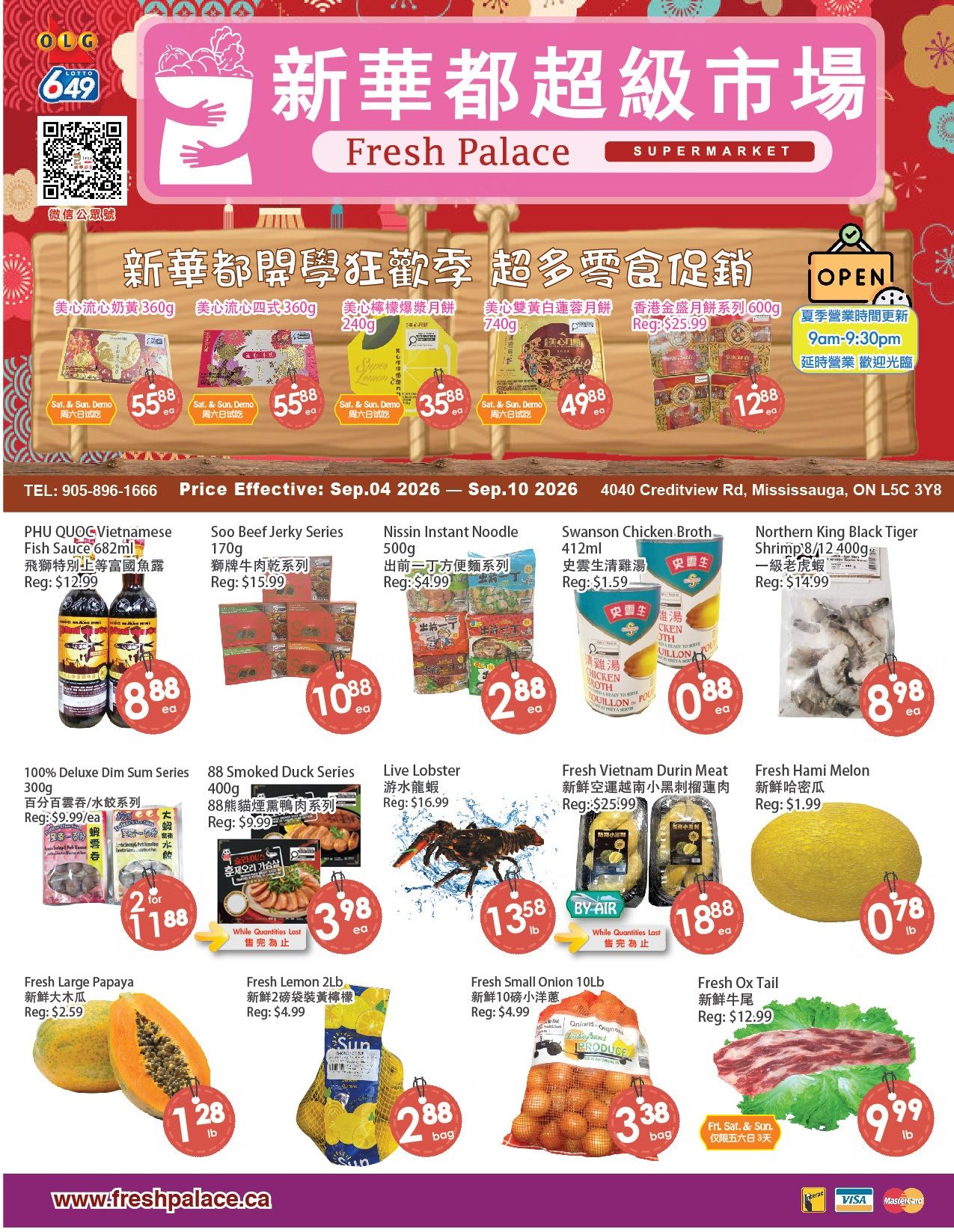 Fresh Palace Supermarket Flyer September 4 to 10