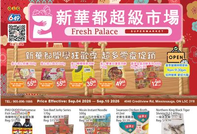 Fresh Palace Supermarket Flyer September 4 to 10