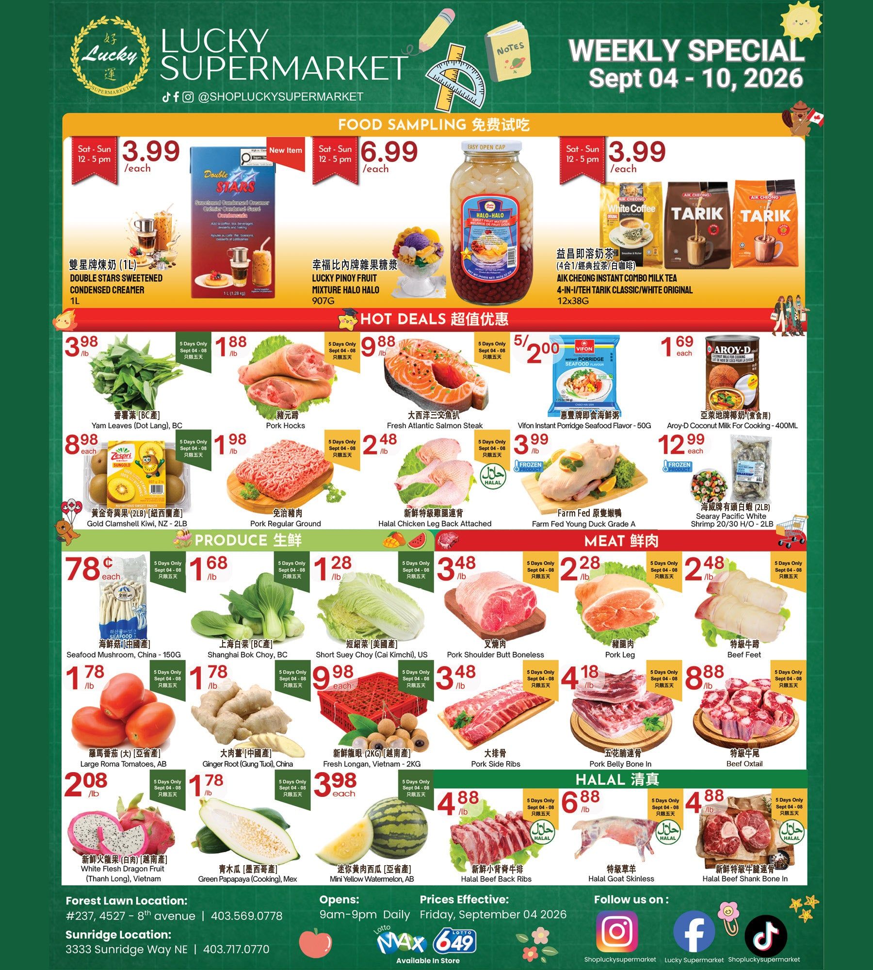 Lucky Supermarket (Calgary) Flyer September 4 to 10