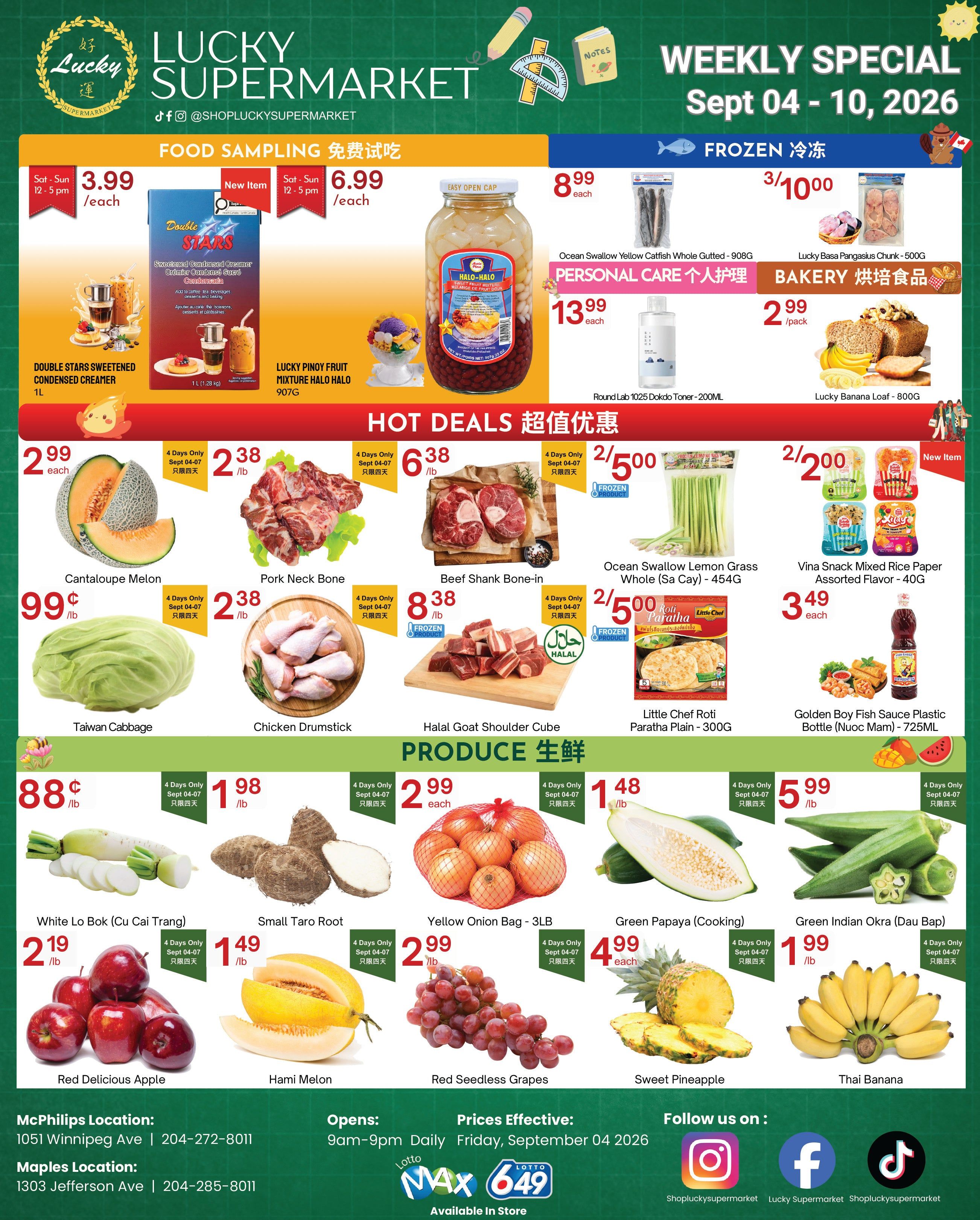 Lucky Supermarket (Winnipeg) Flyer September 4 to 10