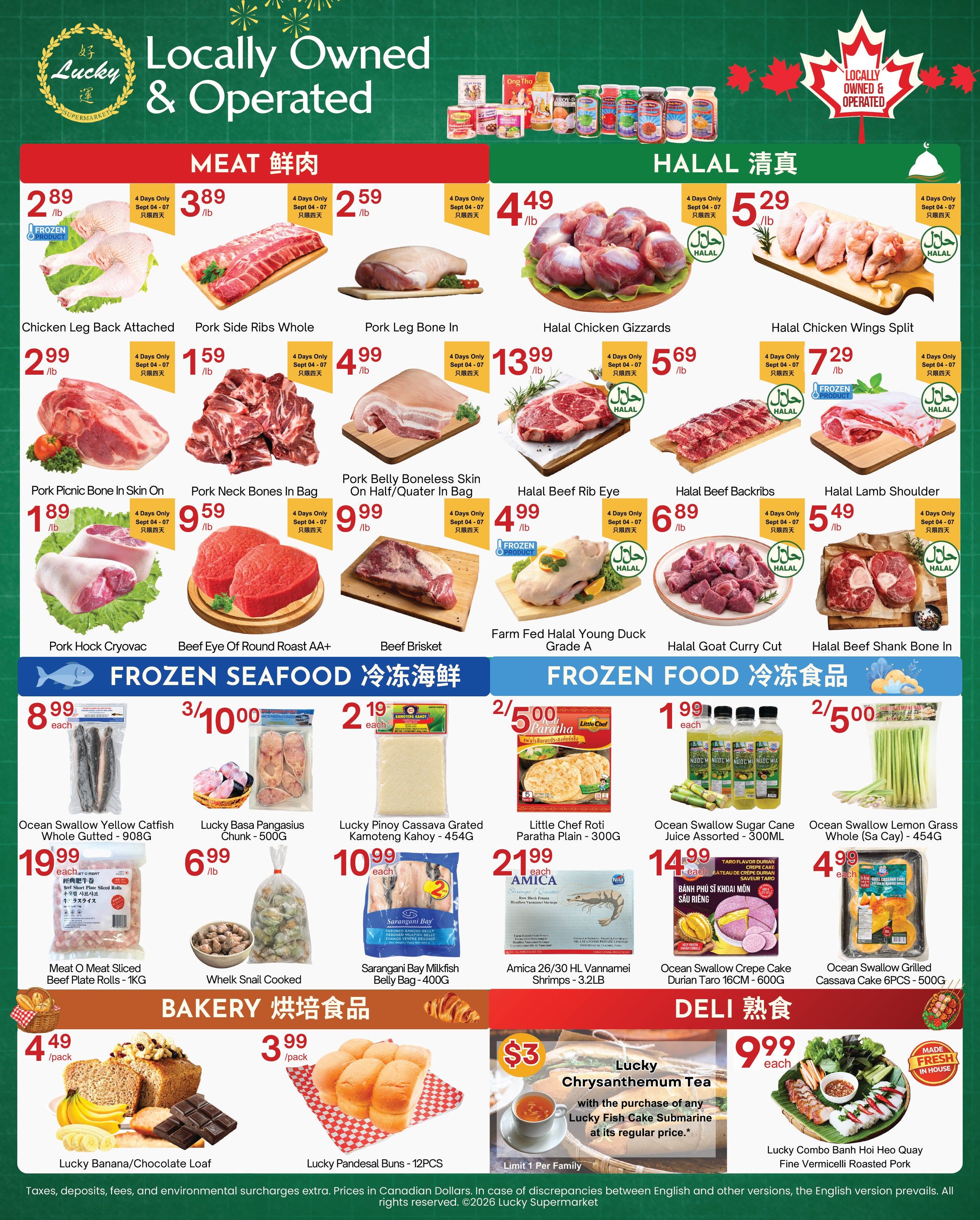 Lucky Supermarket (Surrey) Flyer September 4 to 10