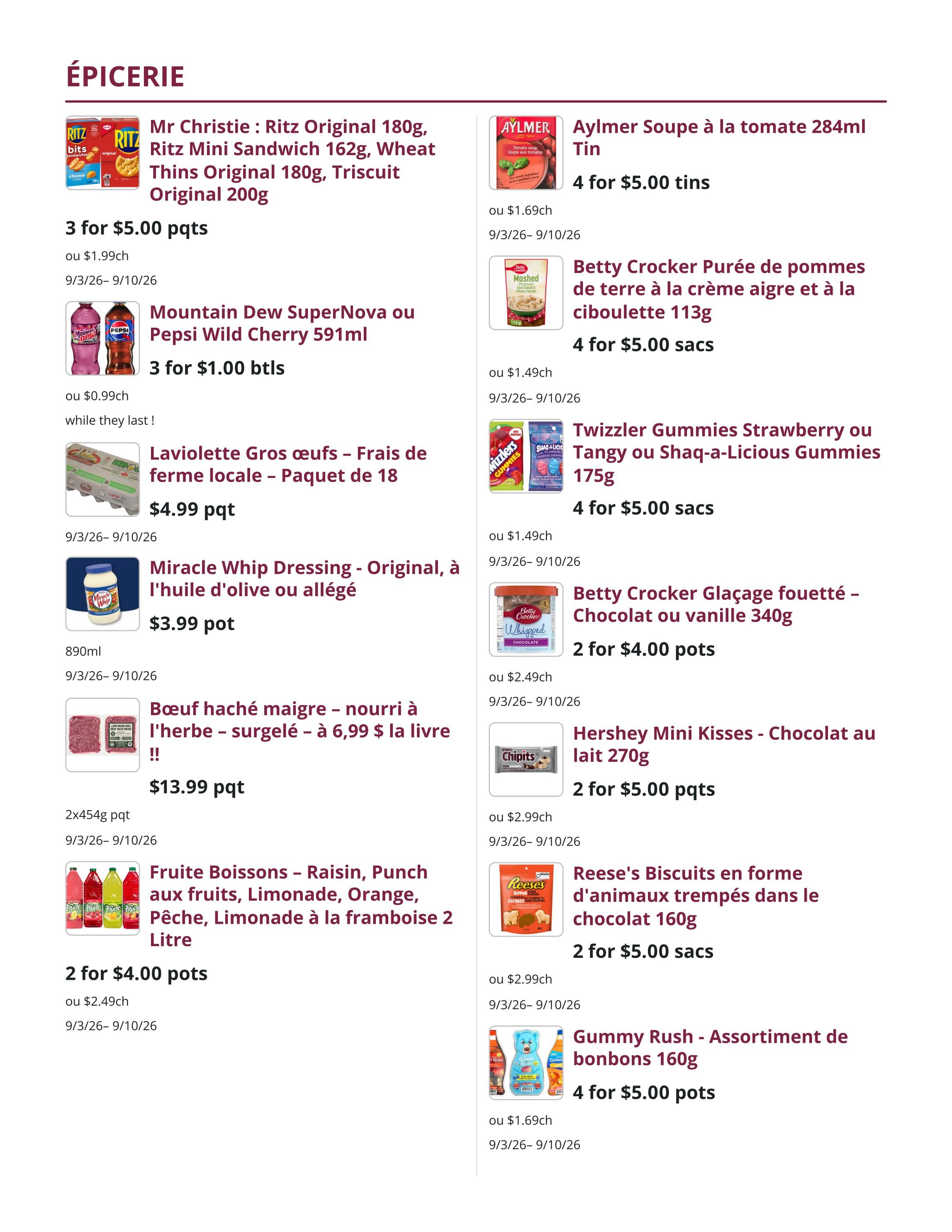 Mike Dean Local Grocer Flyer September 3 to 10
