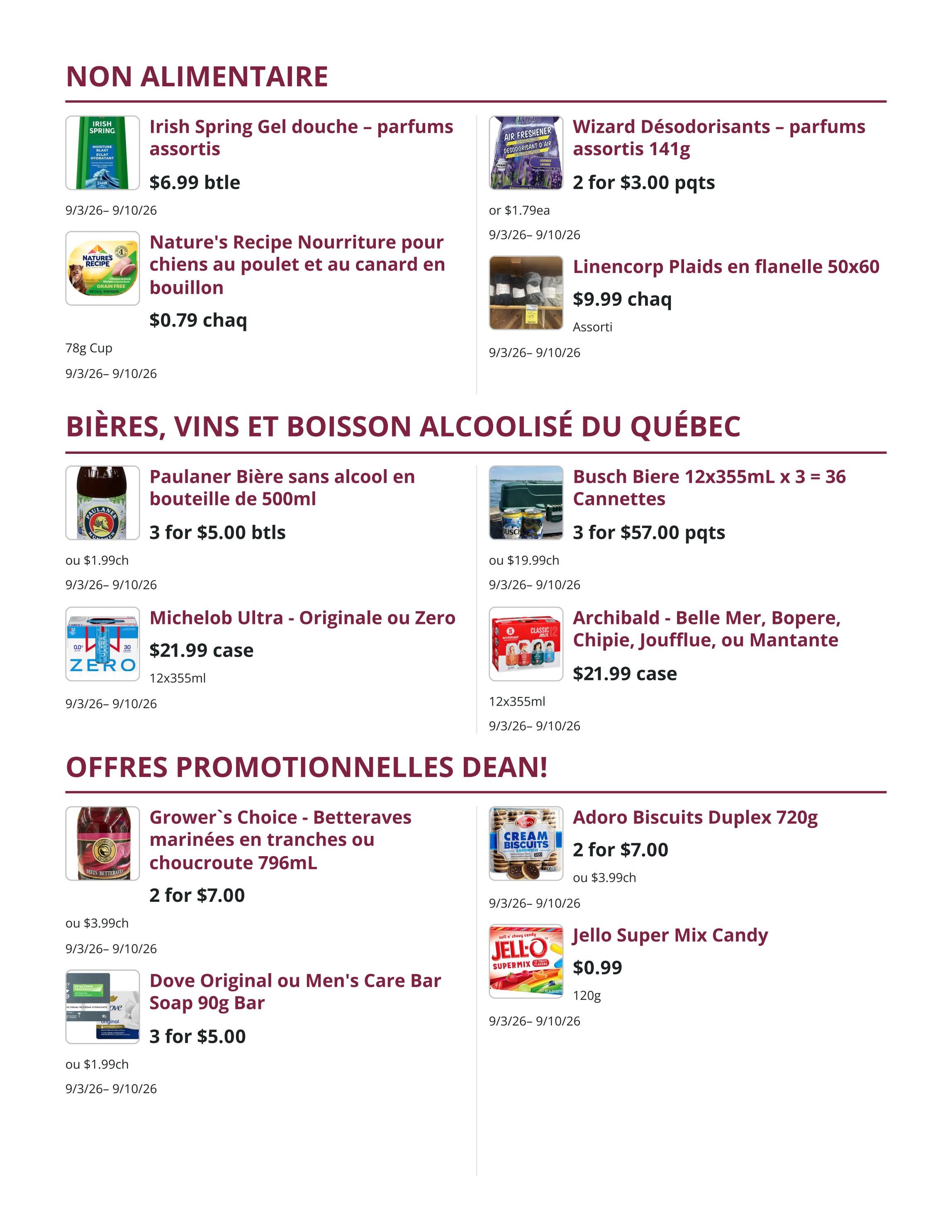 Mike Dean Local Grocer Flyer September 3 to 10
