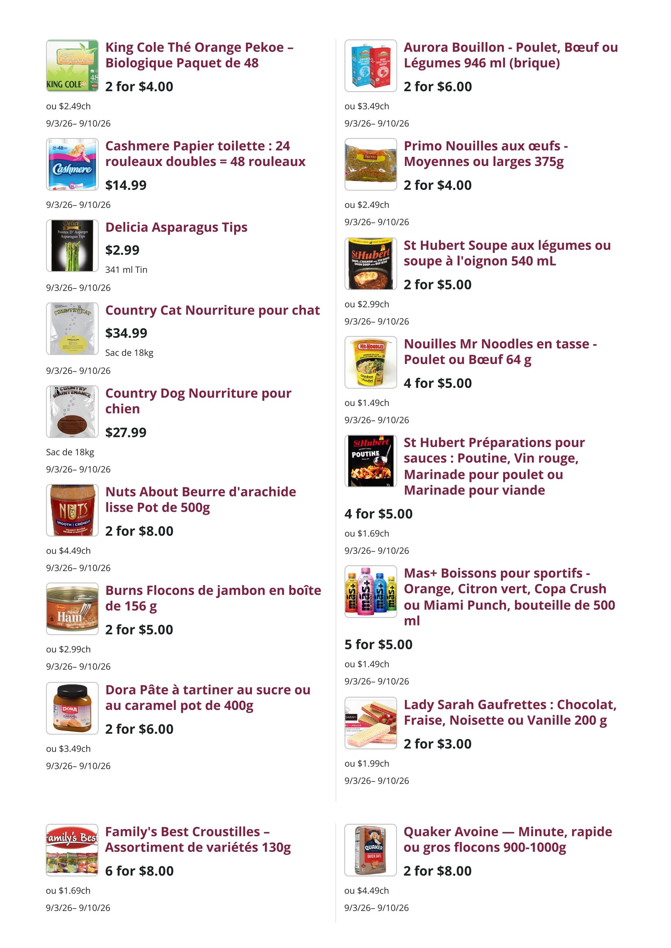 Mike Dean Local Grocer Flyer September 3 to 10