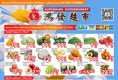 Superking Supermarket (North York) Flyer September 4 to 10