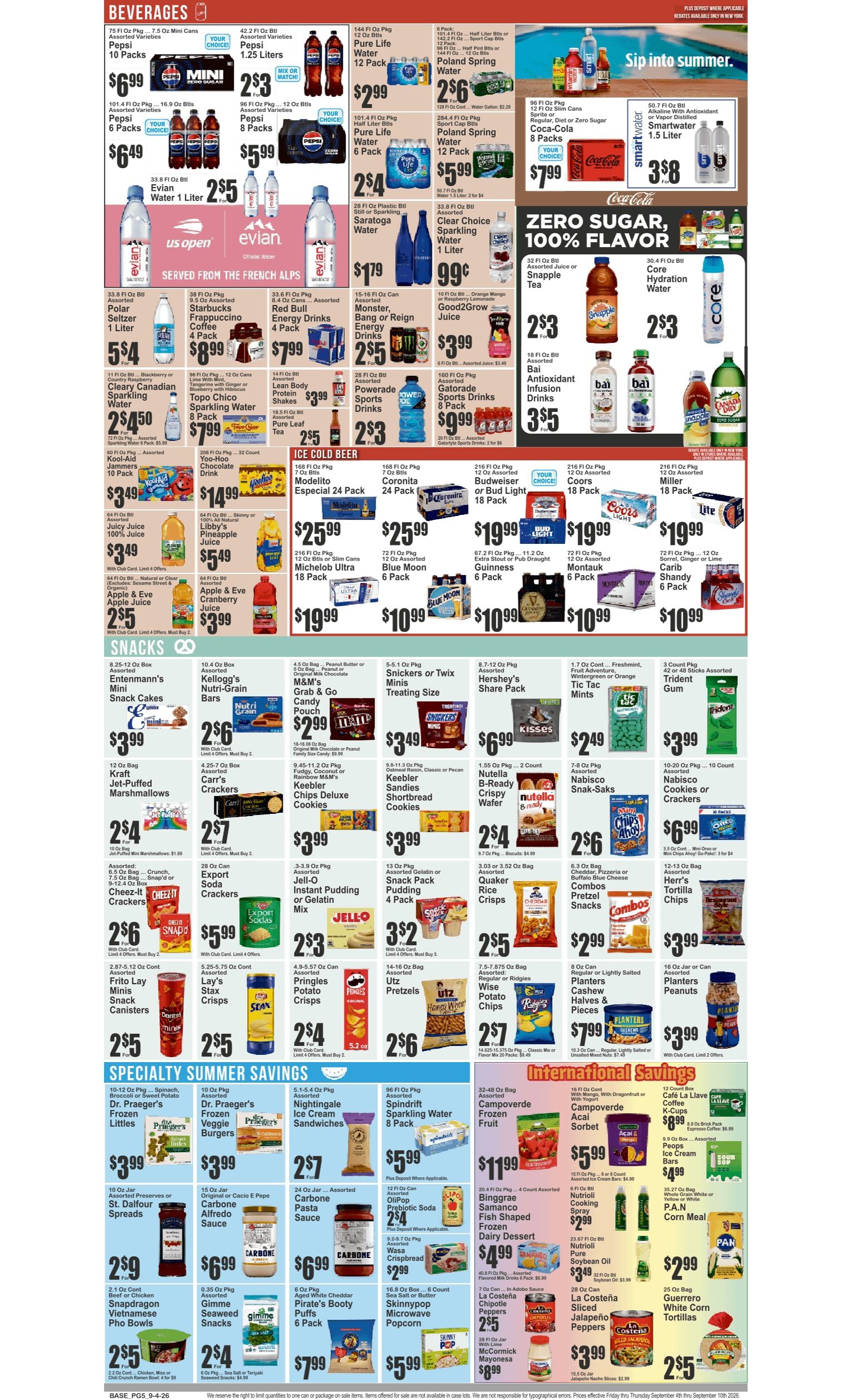 Food Universe (1486 Lexington Ave., New York, NY) Weekly Ad September 4 - 10, 2026