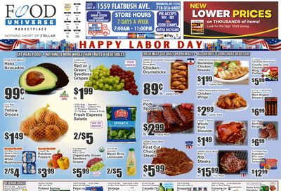 Food Universe (1559 Flatbush Avenue, Brooklyn, NY) Weekly Ad September 4 - 10, 2026