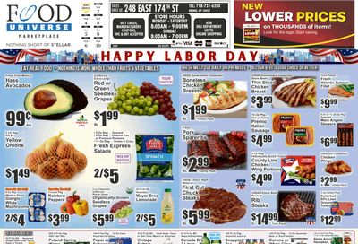 Food Universe (248 East 174th Street, Bronx, NY) Weekly Ad September 4 - 10, 2026