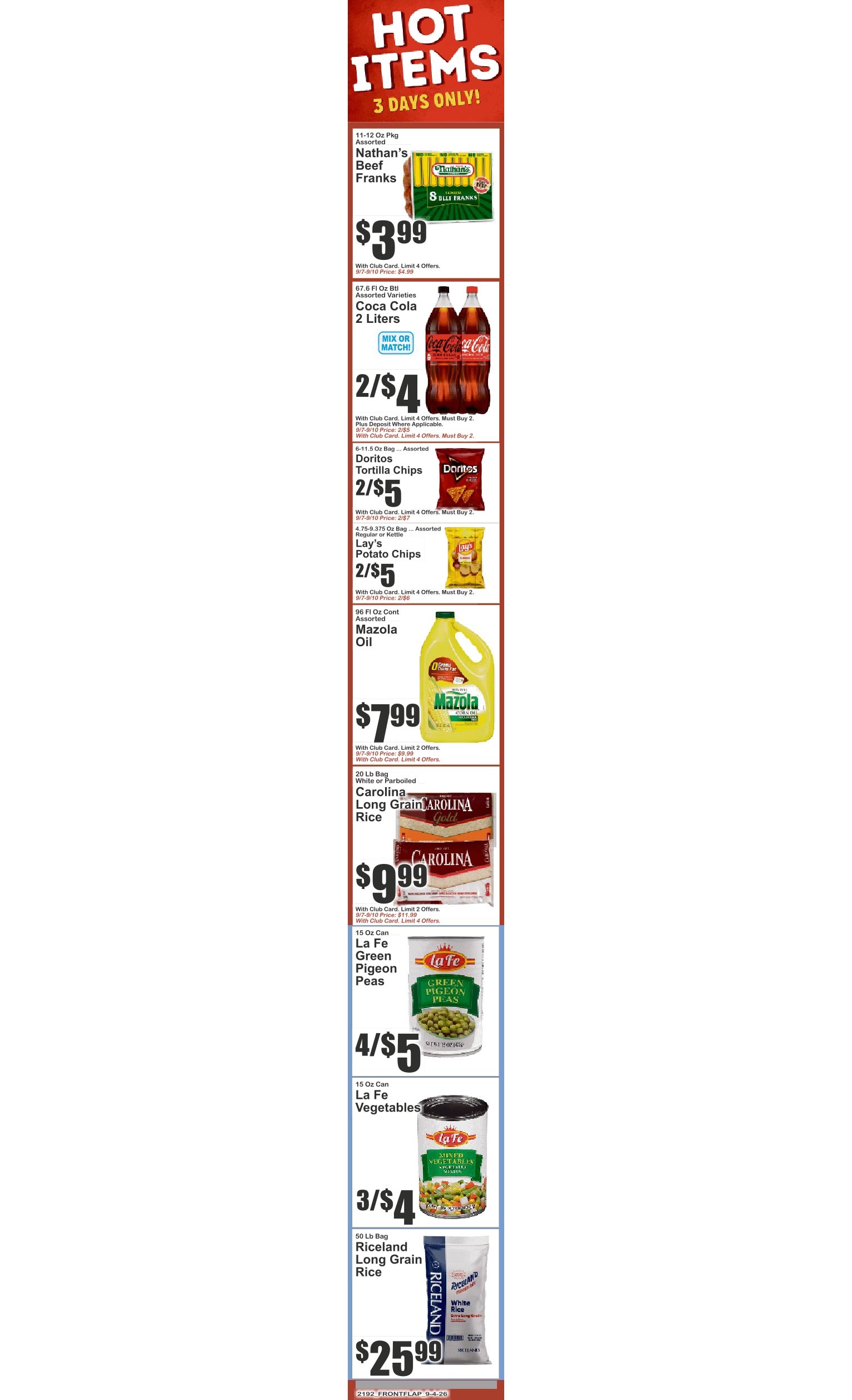 Food Universe (82 W. Kingsbridge Rd., Bronx, NY) Weekly Ad September 4 - 10, 2026