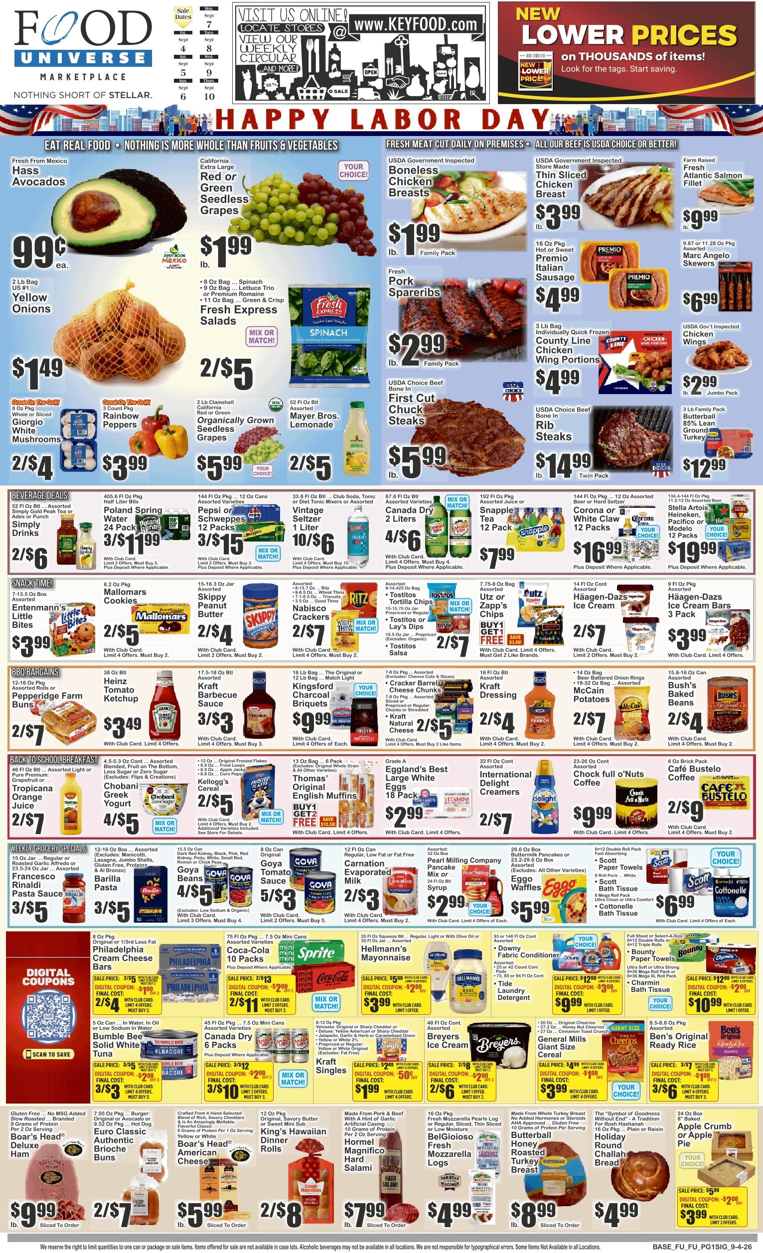 Food Universe (Forest Hills, NY) Weekly Ad September 4 - 10, 2026