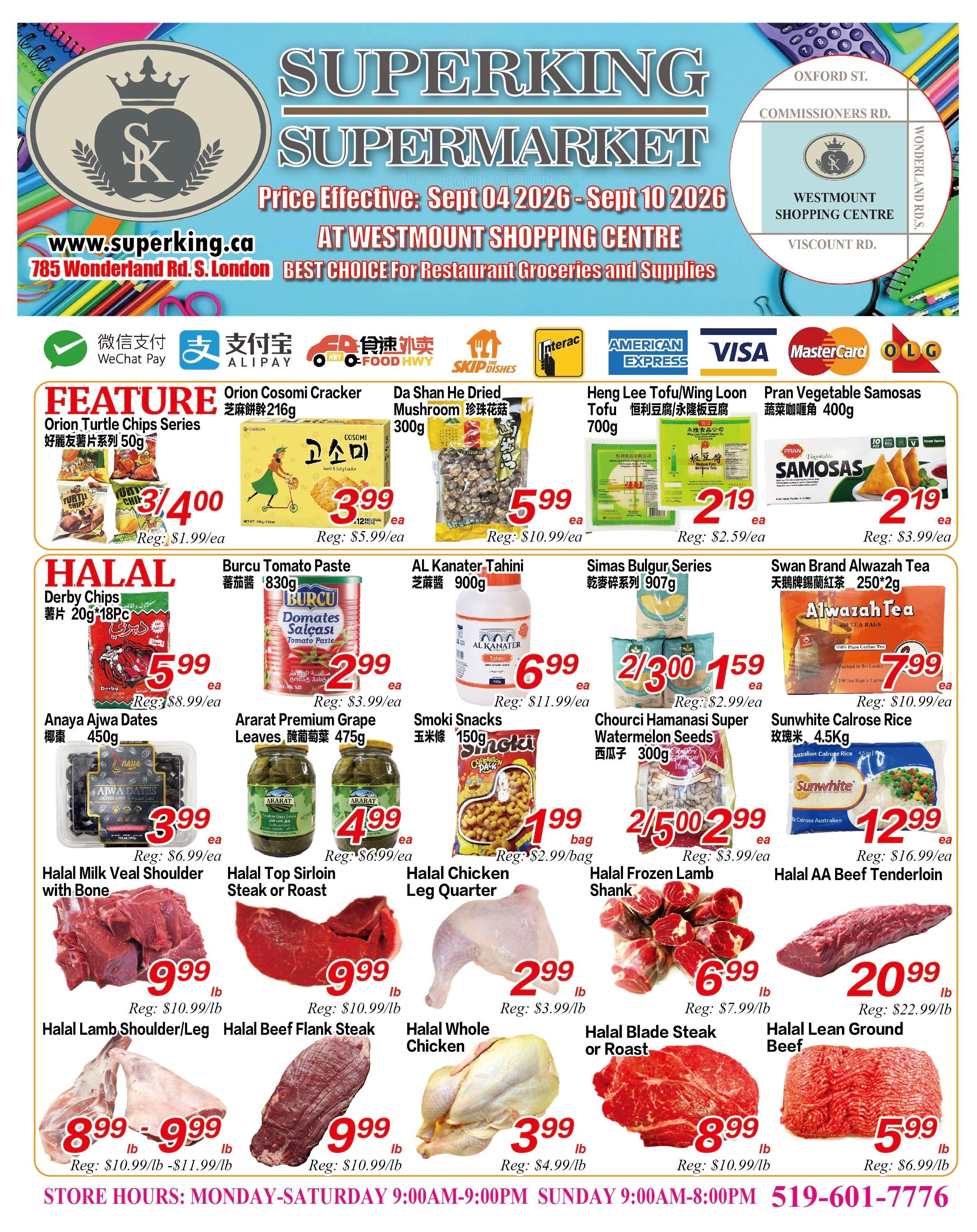 Superking Supermarket (London) Flyer September 4 to 10