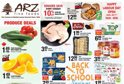 Arz Fine Foods Flyer September 4 to 10