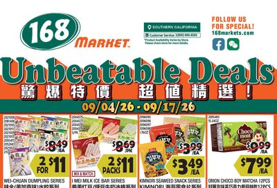 168 Market Weekly Ad September 4 - 10, 2026
