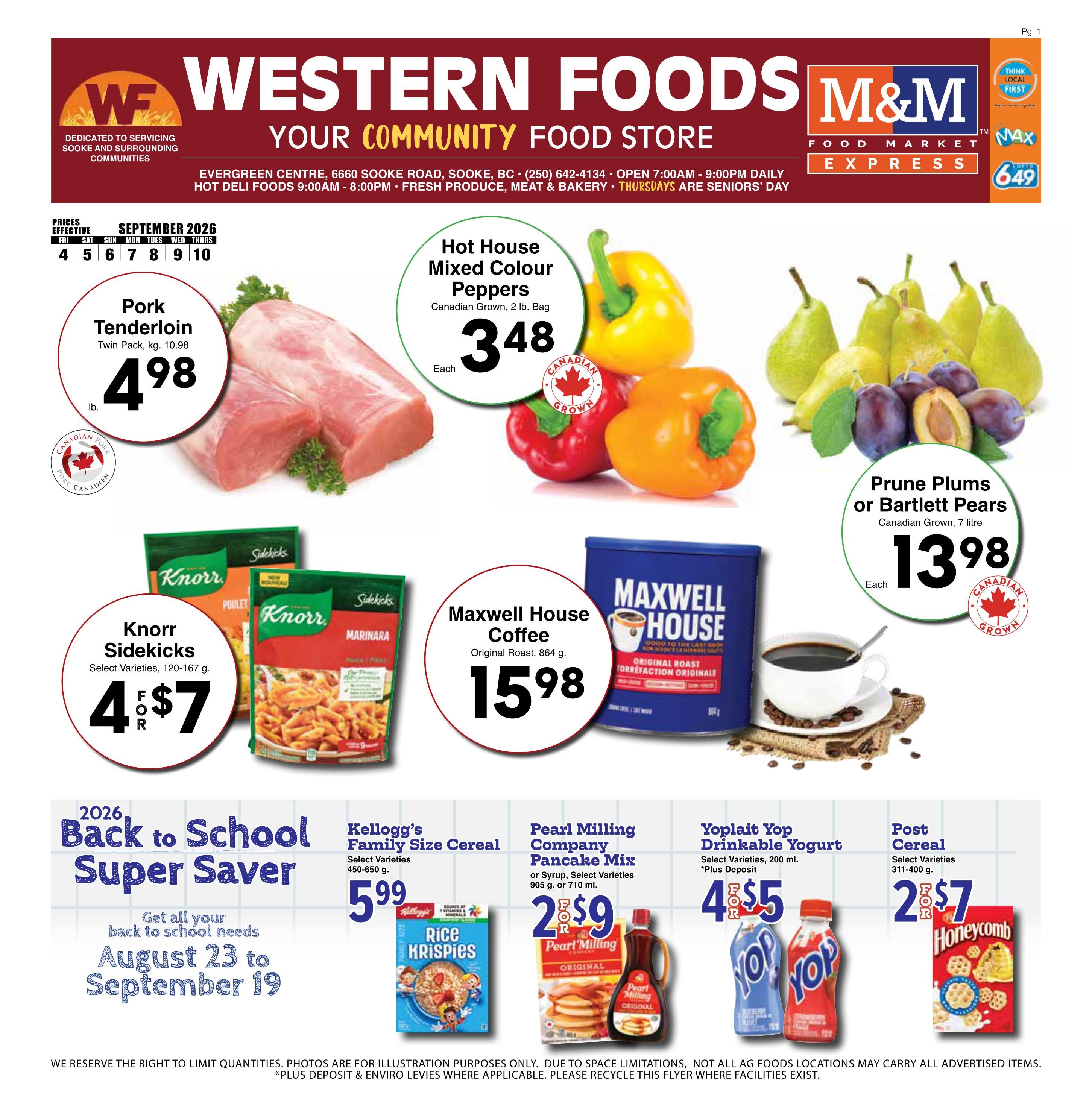 Western Foods Flyer September 4 to 10