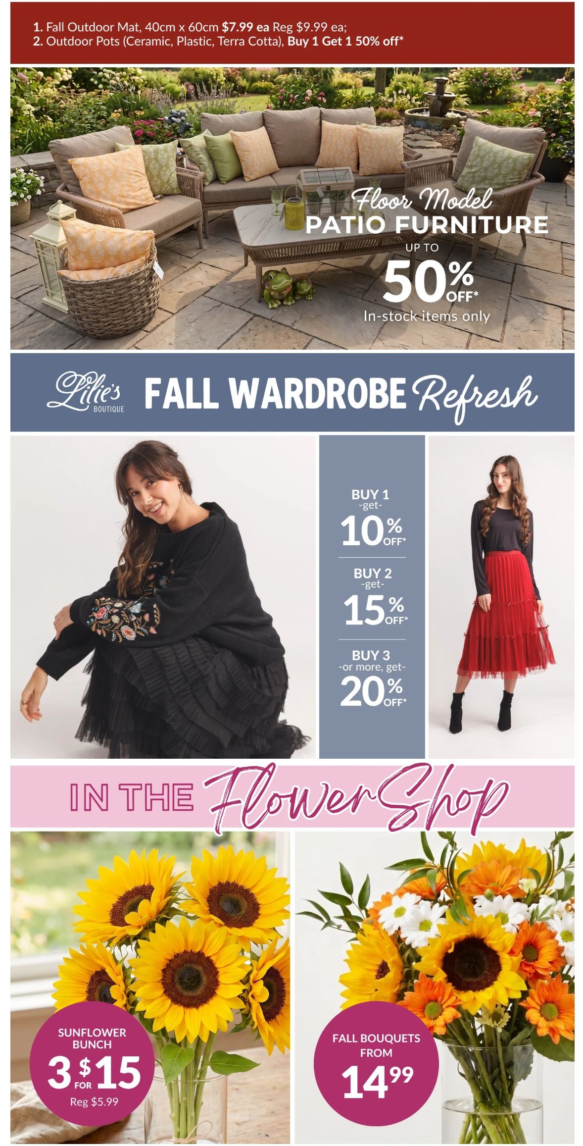 Lakeside Garden Gallery Flyer September 4 to 10