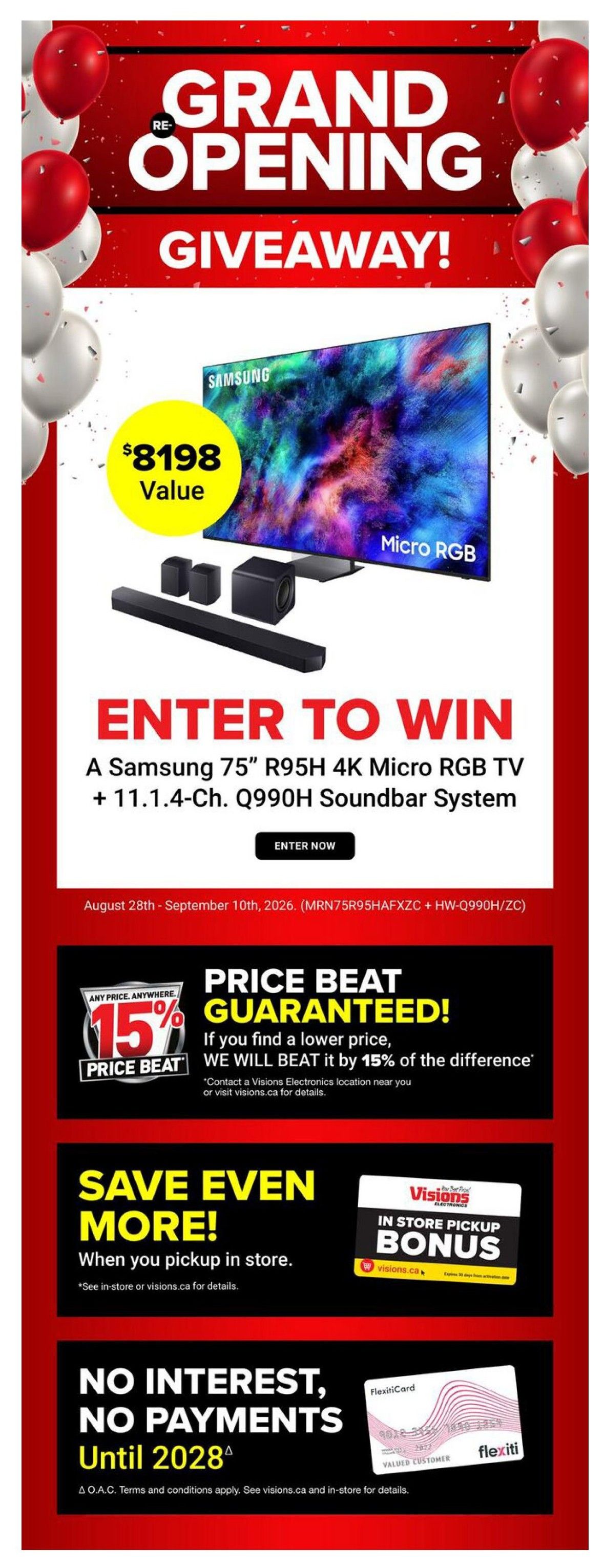 Visions Electronics Flyer September 4 to 10