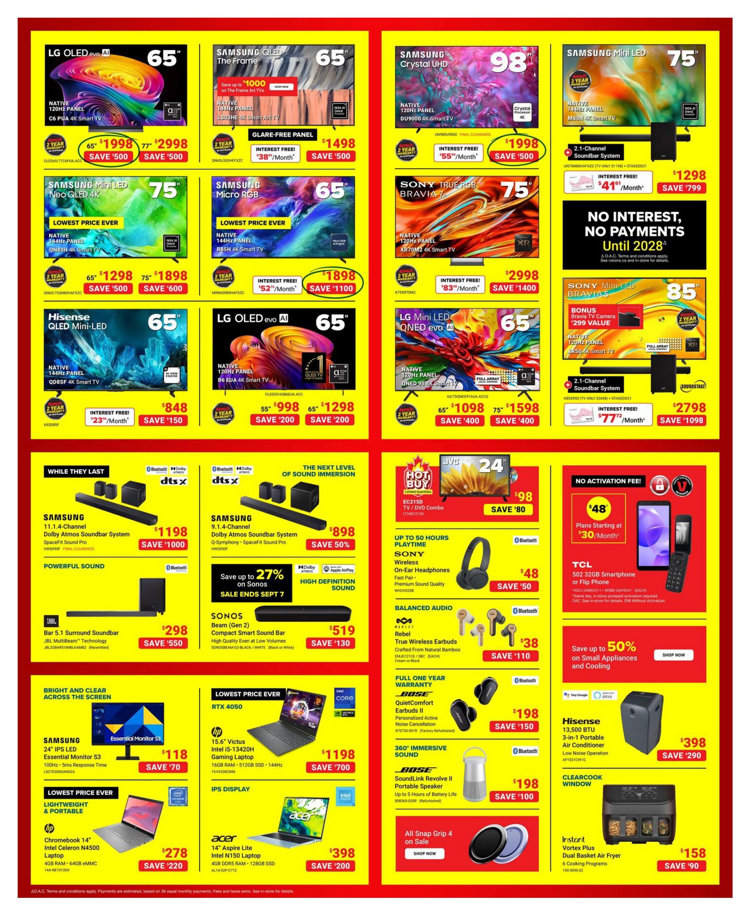 Visions Electronics Flyer September 4 to 10