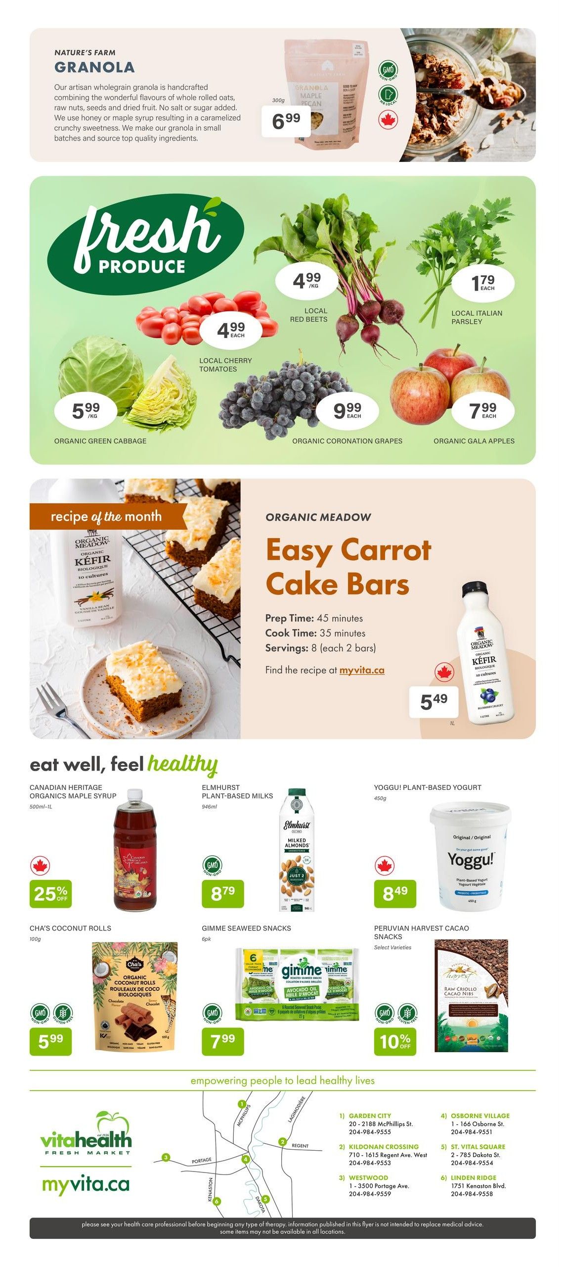 Vita Health Fresh Market Flyer September 3 to 23