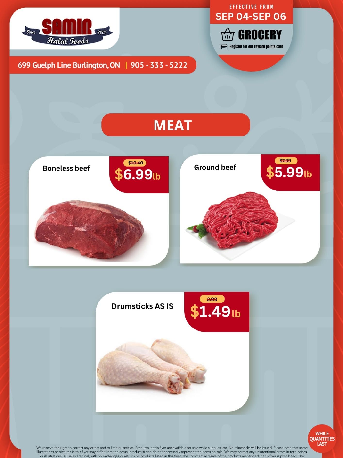 Samir Supermarket (Burlington) Flyer September 4 to 6