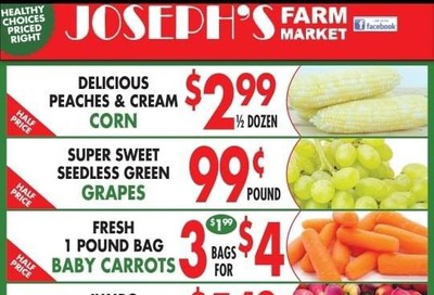 Joseph's Farm Market Flyer July 8 to 14