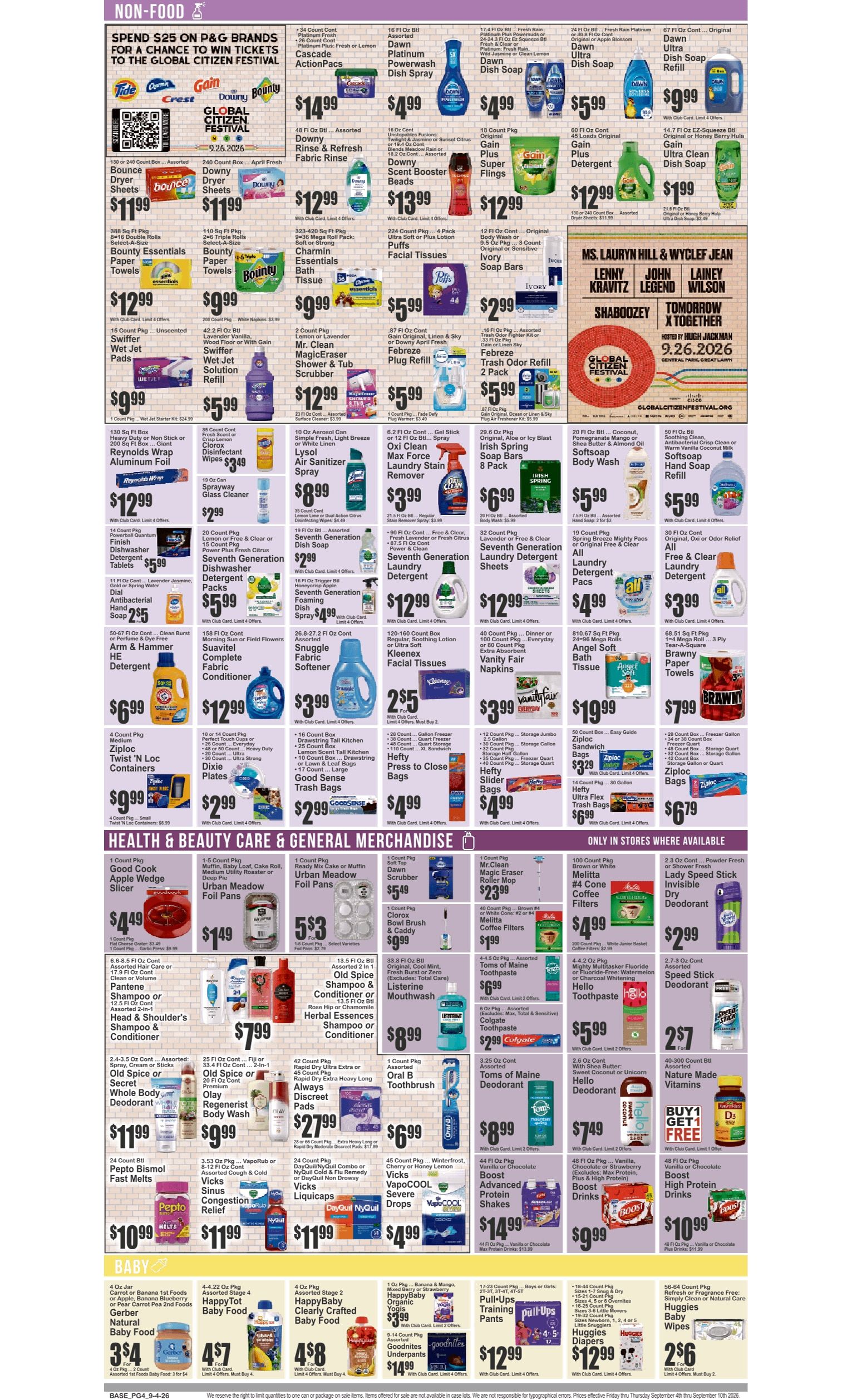 SuperFresh Supermarkets (Irvington, NJ) SuperFresh Weekly Ad September 4 - 10, 2026