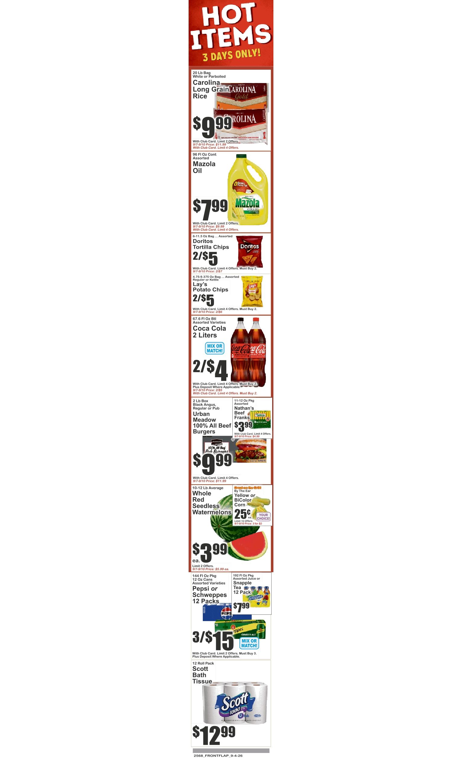 SuperFresh Supermarkets (Newark, NJ) SuperFresh Weekly Ad September 4 - 10, 2026