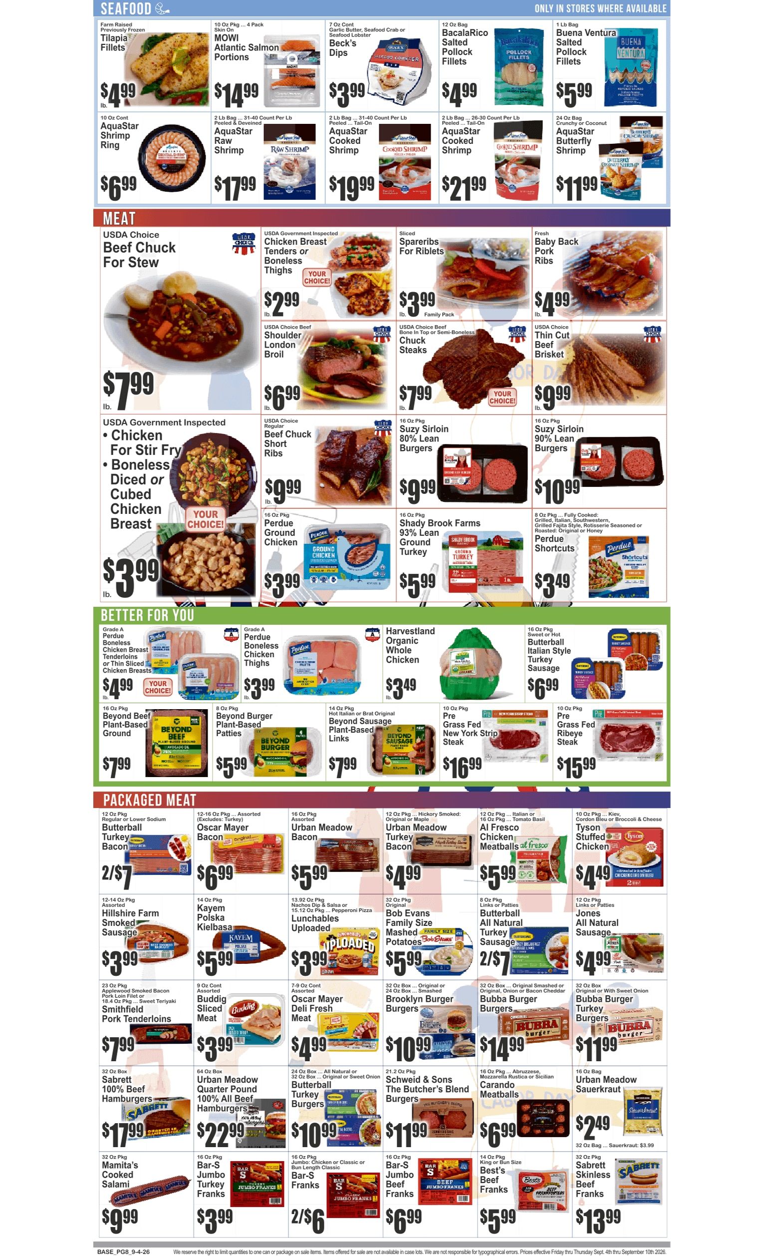 SuperFresh Supermarkets (Newark, NJ) SuperFresh Weekly Ad September 4 - 10, 2026