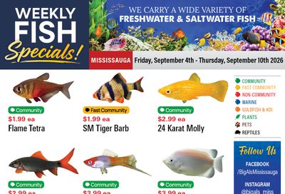 Big Al's (Mississauga) Weekly Specials September 4 to 10