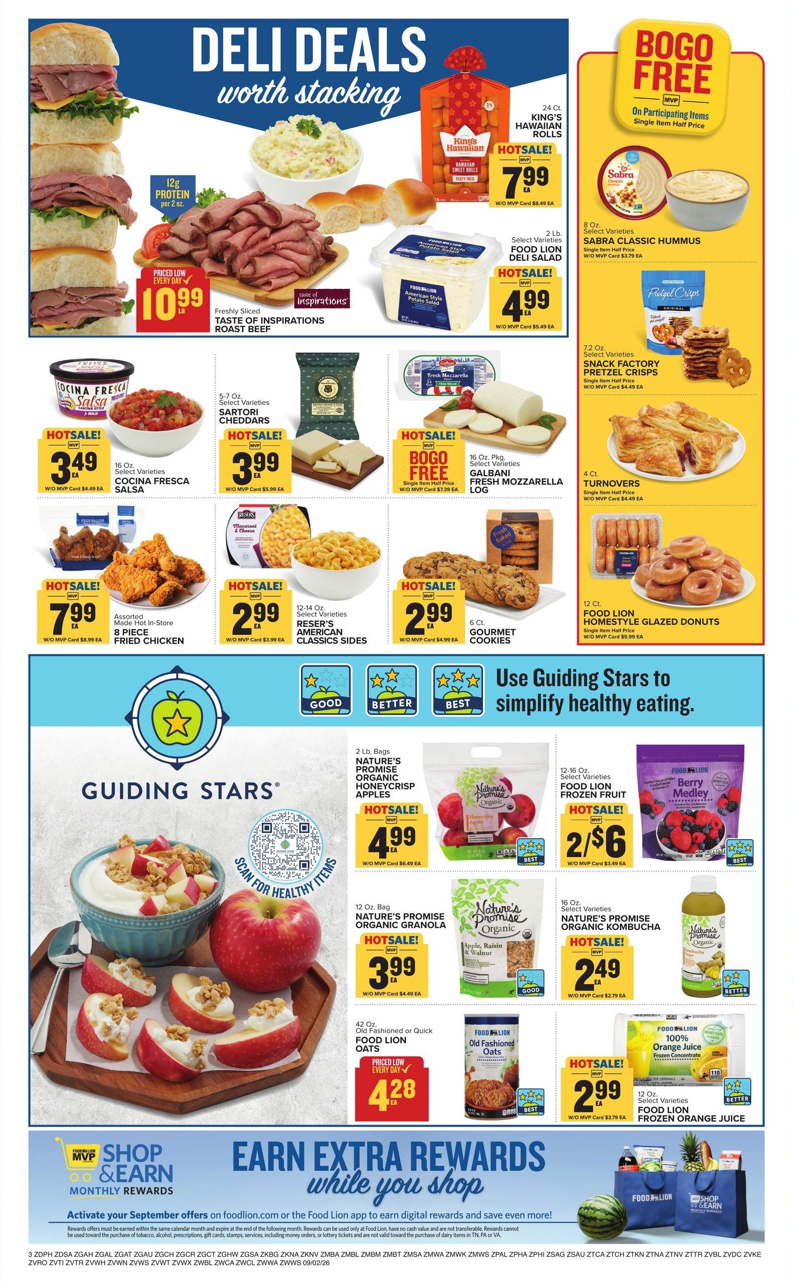 Food Lion (Somerville Area, VA) Weekly Ad September 2 - 8, 2026