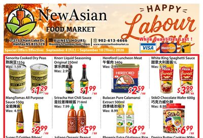 New Asian Food Market Flyer September 4 to 10