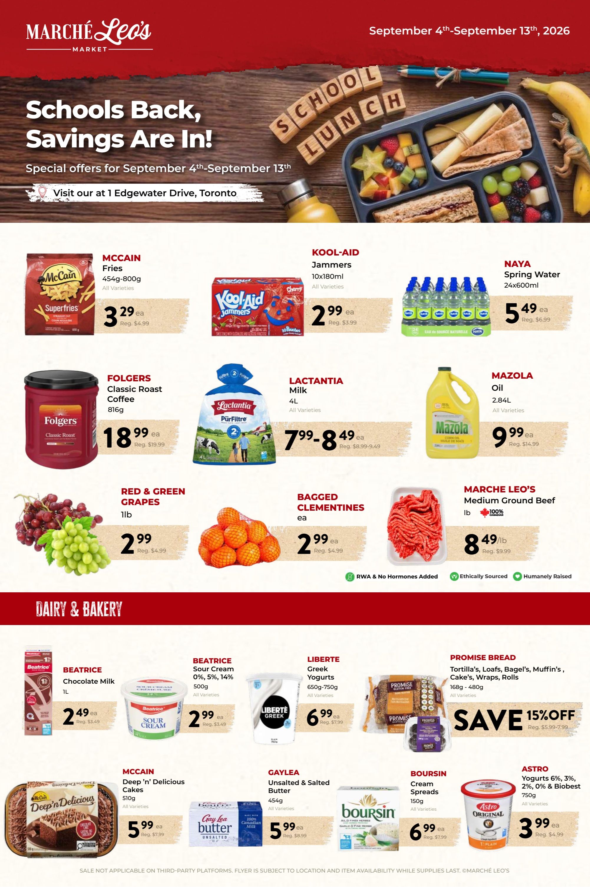Marche Leo's Flyer September 4 to 13