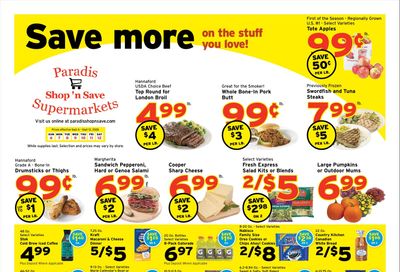 Paradis Shop'n Save Weekly Ad September 6 - 12, 2026