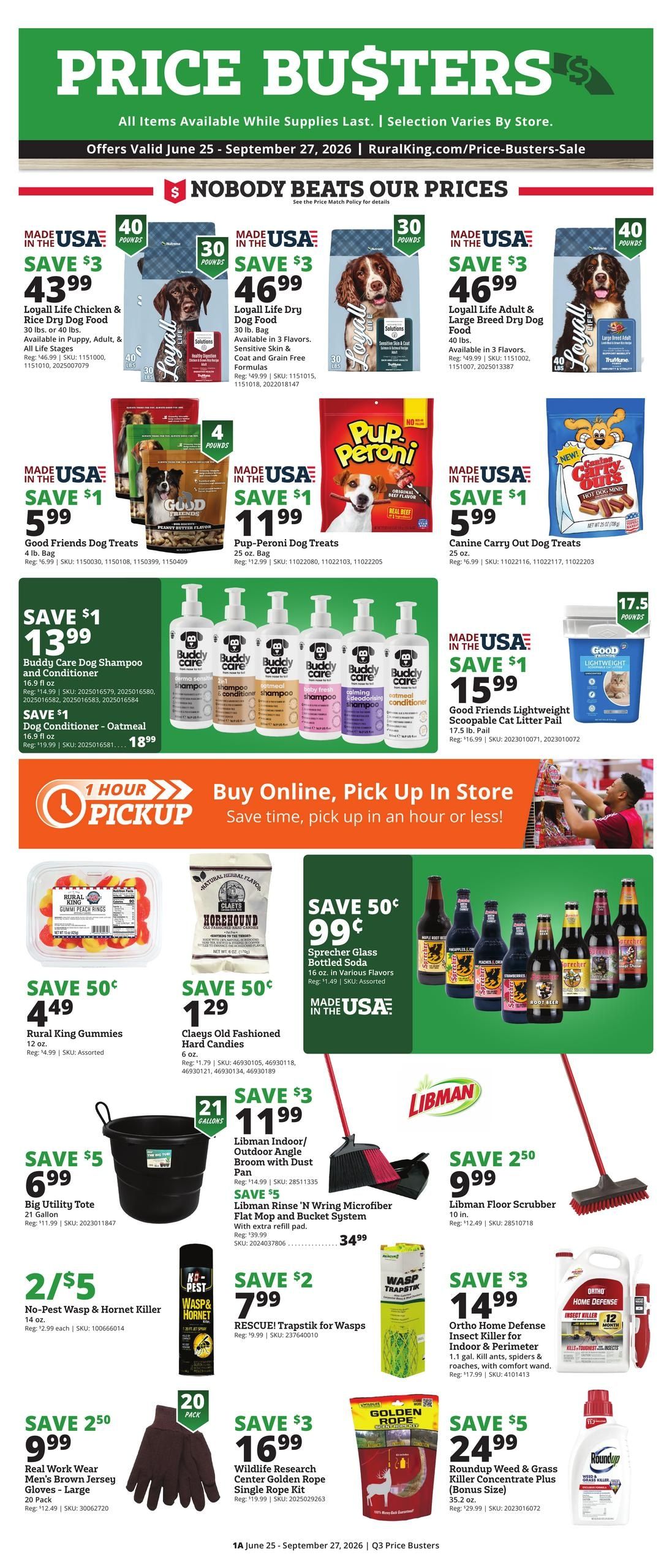 Rural King (Ethelsville Area, AL) Weekly Ad July 1 - September 27, 2026