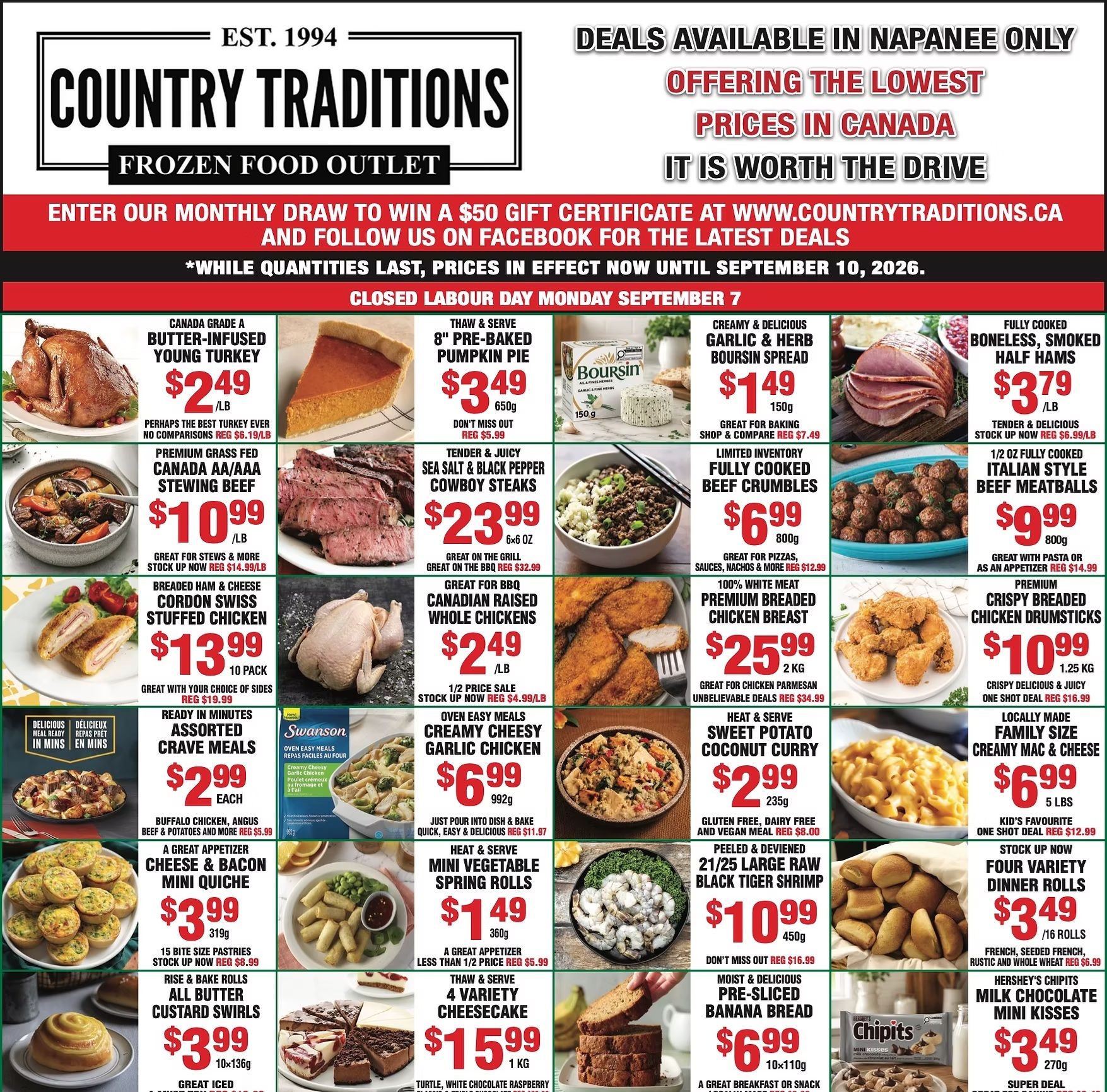 Country Traditions Flyer September 3 to 10