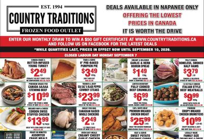 Country Traditions Flyer September 3 to 10