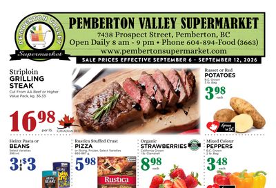 Pemberton Valley Supermarket Flyer September 6 to 12