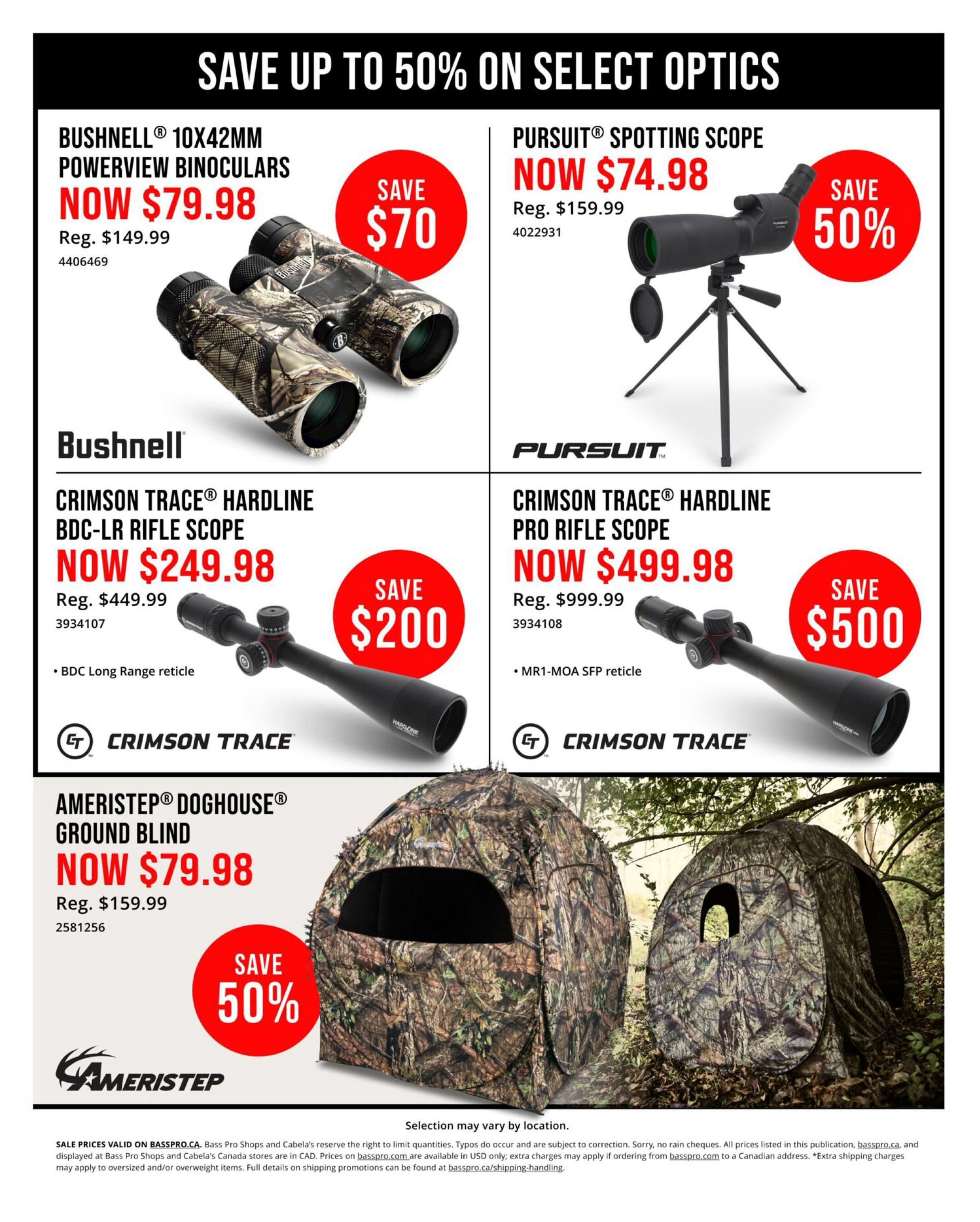 Bass Pro Shops Flyer September 4 to 9