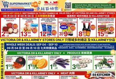 88 Supermarket Flyer September 4 to 10