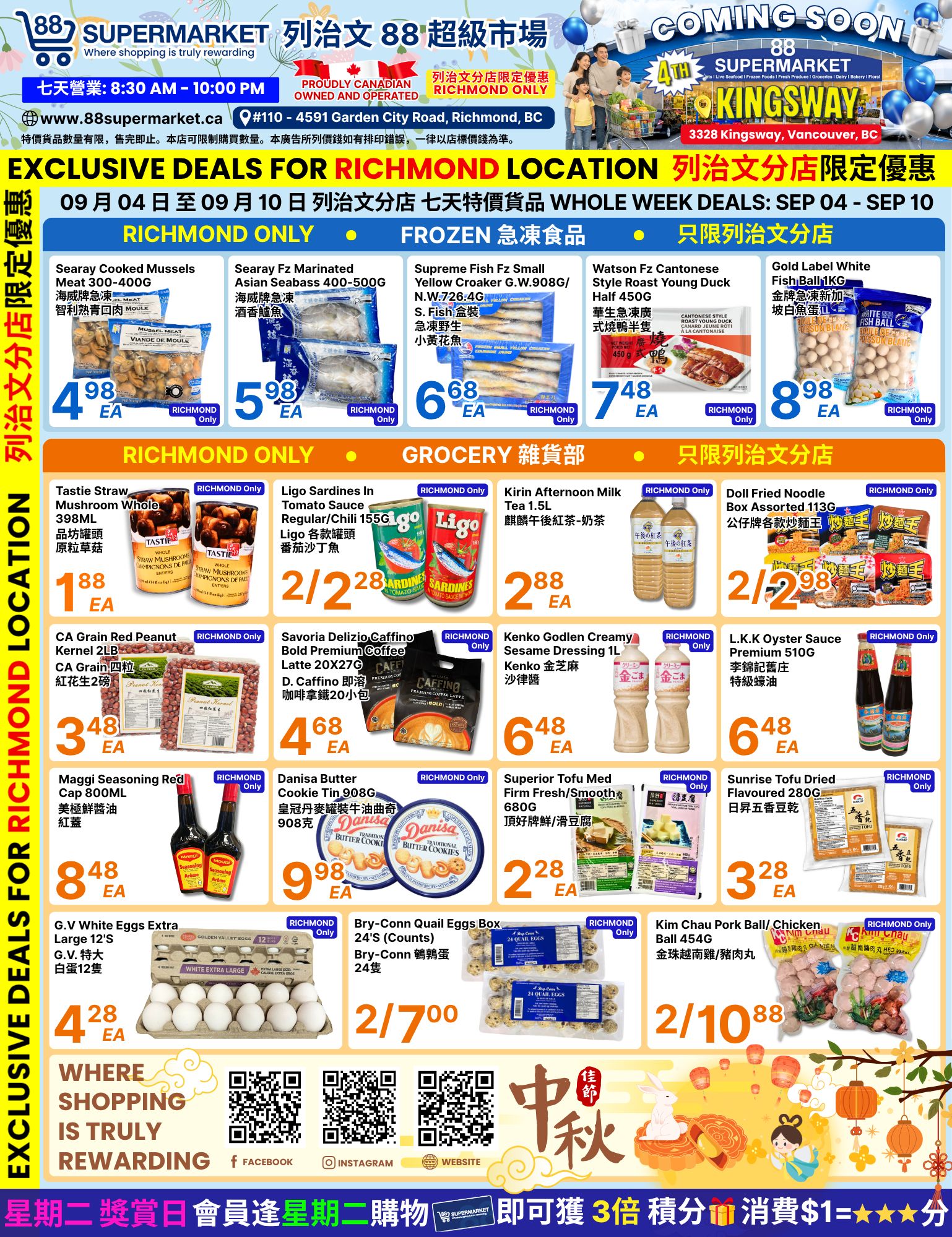 88 Supermarket Flyer September 4 to 10