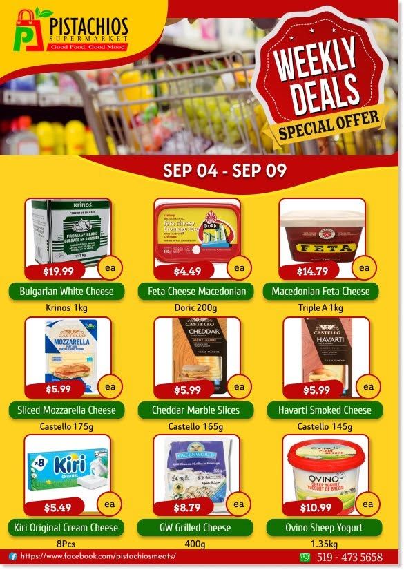 Pistachios Supermarket Flyer September 4 to 9