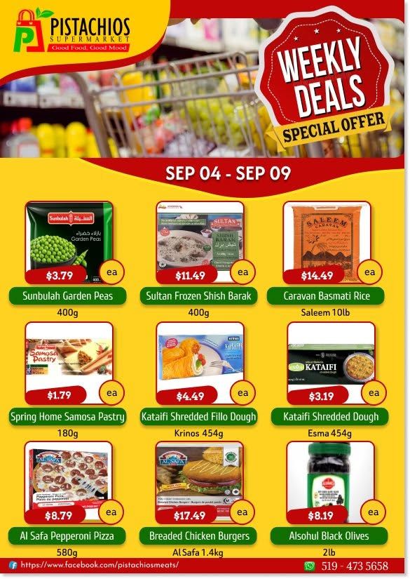 Pistachios Supermarket Flyer September 4 to 9