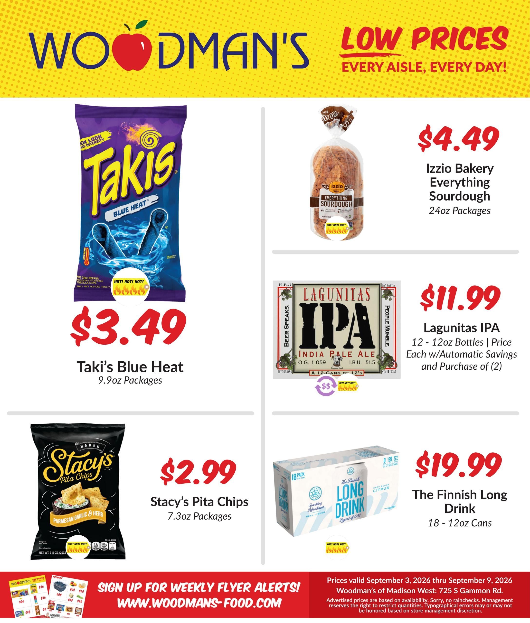 Woodman's Food Market (Cross Plains Area, WI) M1000 Weekly Weekly Ad September 3 - 9, 2026