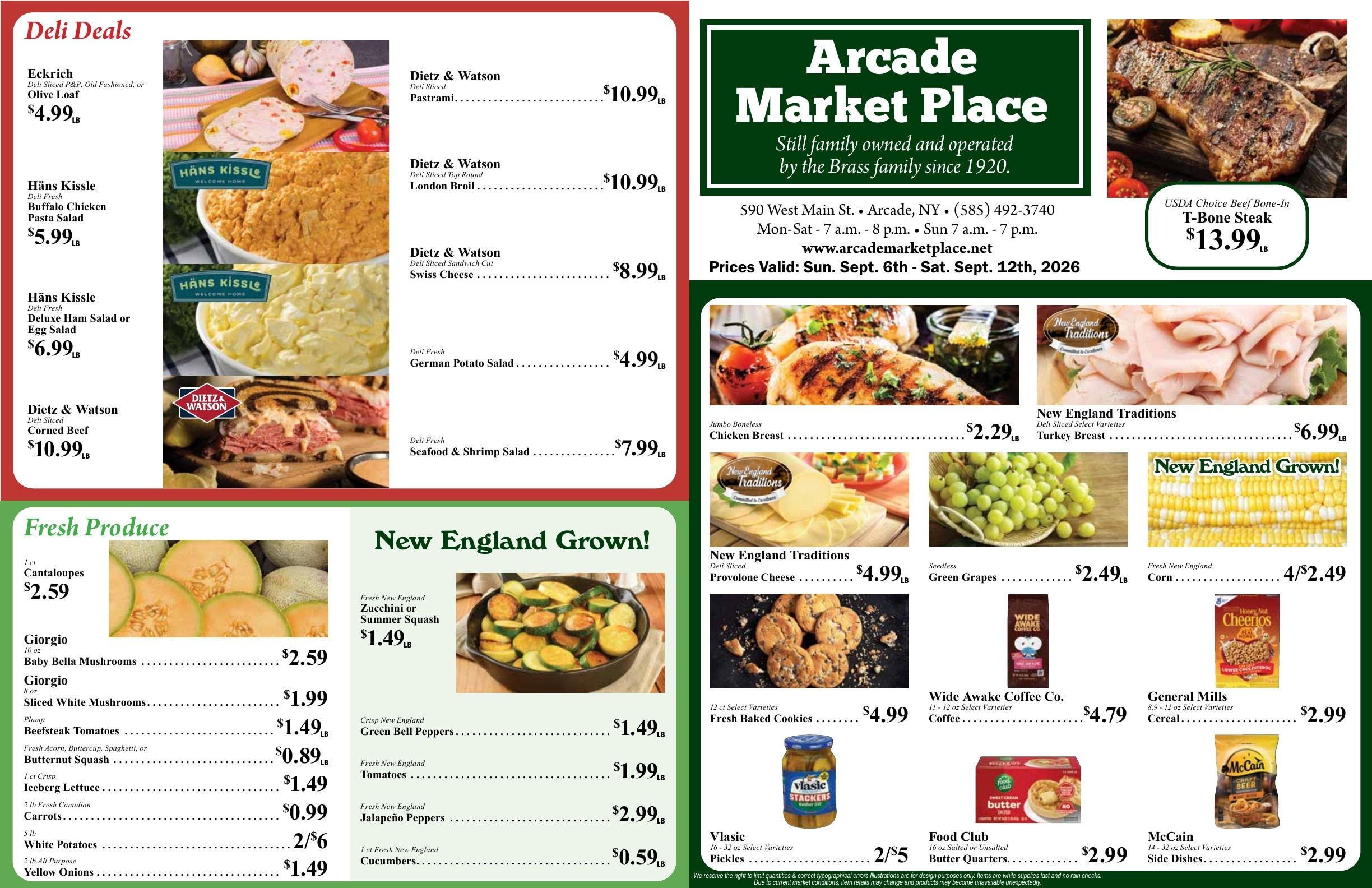 Arcade Market Place Weekly Ad September 6 - 12, 2026