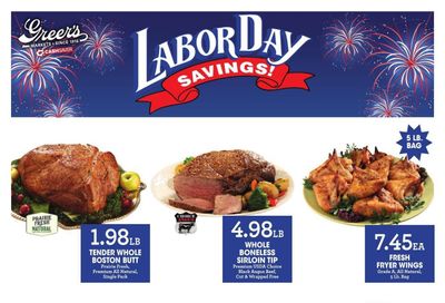 Greer's Markets Weekly Ad September 2 - 8, 2026
